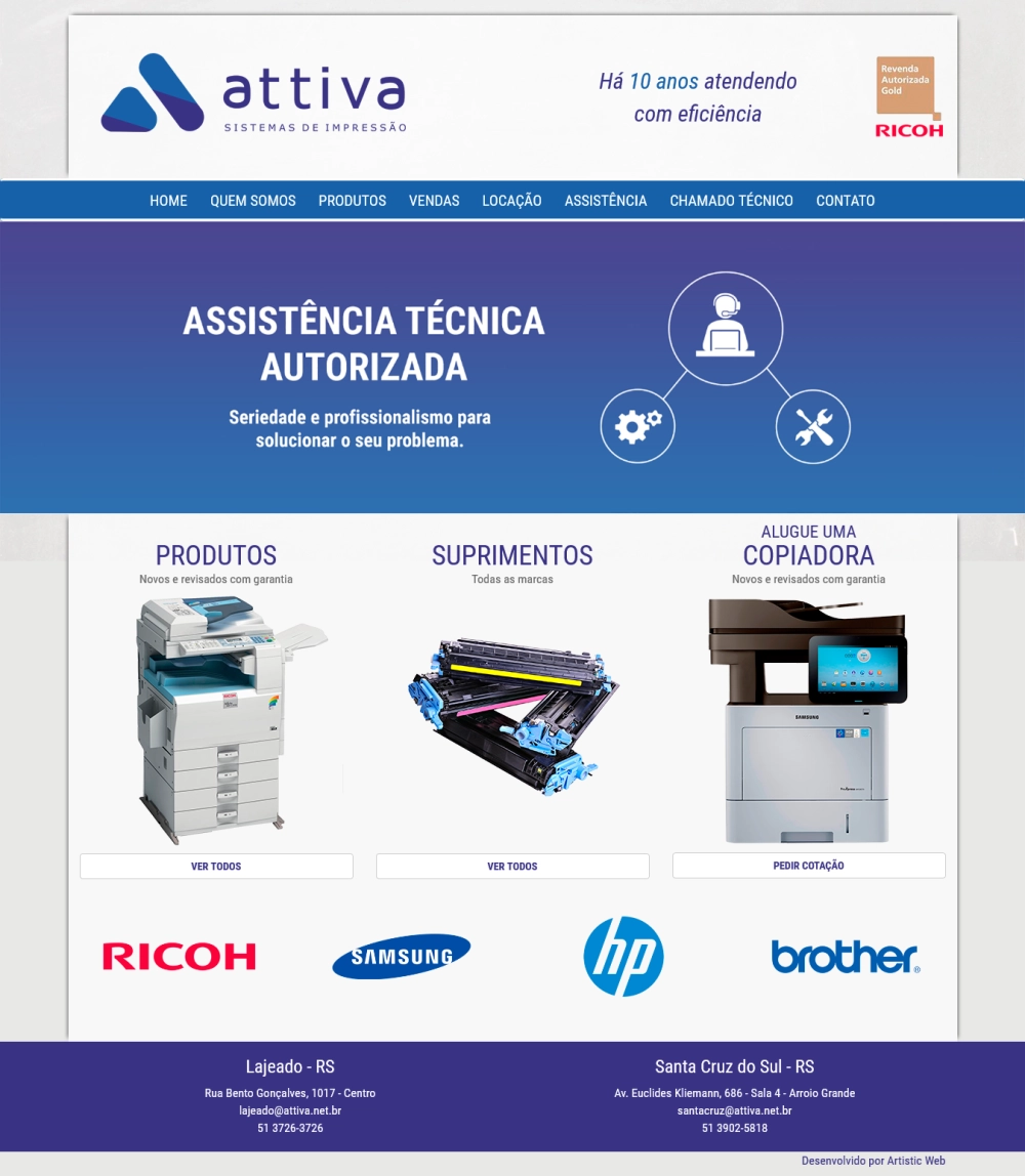ATTIVA SISTEMAS DE IMPRESSÃO
